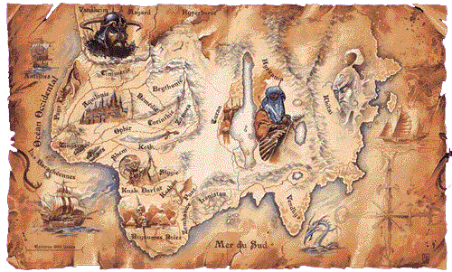 Illustrated map of the Hyborian Age