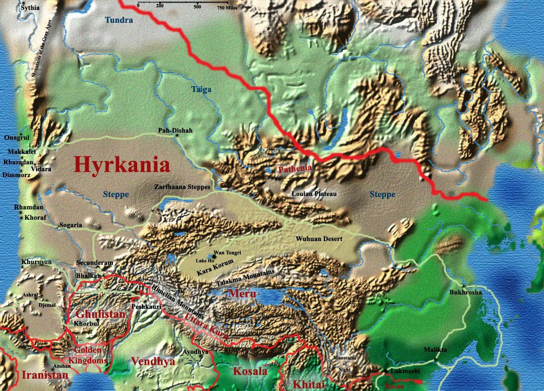 map of the hyborian age